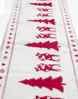 Christmas Elk Snowman Table Runner Merry Christmas Decorations