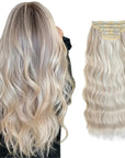 Synthetic Long Wavy Clip Hair Extensions