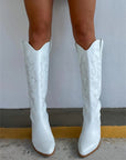 New Ethnic Style Embroidery High Tube Knee-high Boots