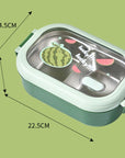 Stainless Steel Lunch Box Fruit Printed Student Lunch