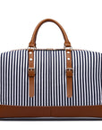 Striped Portable Messenger Travel Bag Travel Bag