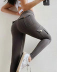 Skinny slim high elastic gym pants