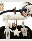 Infant Toddler Rattles Toys for Baby Stroller Crib Soft Rabbit Bear Style Pram Hanging Toys Plush Appease Doll Bed Accessories