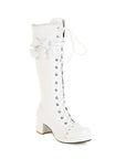 Round Head Thick High Heel Knee High Boots Lolita