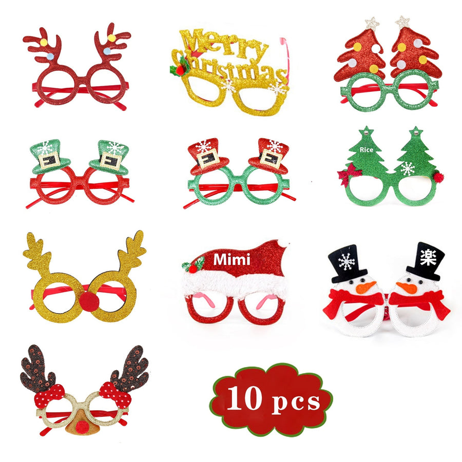 Christmas Decorations Glasses Suit