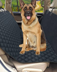 Seat Cover Rear Back Car Pet Dog Travel Waterproof Bench Protector Luxury -Black