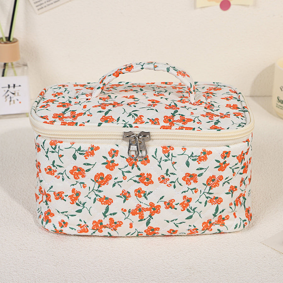 Large Capacity Floral Makeup Bag Good-looking Wash Bag Travel Portable Portable