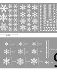 Christmas Decorations Glass Electrostatic Stickers