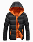 Men's plus size hooded padded down coat