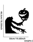 Halloween Decorations Skull Hand Pumpkin Door Sticker Felt Cloth