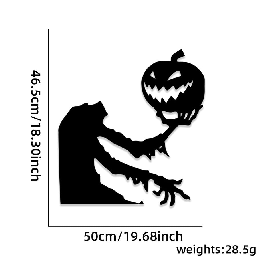 Halloween Decorations Skull Hand Pumpkin Door Sticker Felt Cloth