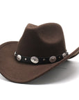 Minority Style Woolen Western Cowboy Hats Men's And Women's Couple Hats