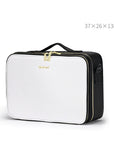 Large Capacity Leather Cosmetic Bag Portable Makeup Artist Makeup Storage Bag