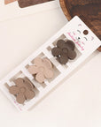 Coffee Color Series Three-piece Set Barrettes Updo Hair Accessories