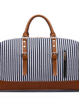 Striped Portable Messenger Travel Bag Travel Bag