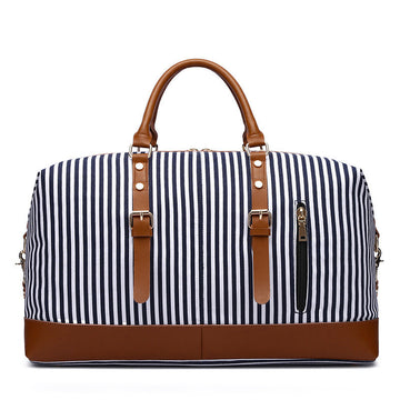 Striped Portable Messenger Travel Bag Travel Bag