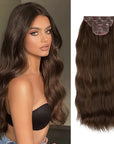 Synthetic Long Wavy Clip Hair Extensions