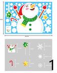 Christmas Decorations Glass Electrostatic Stickers