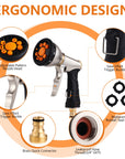 Home Fashion Simple 9 Function Garden Hose Spray Gun