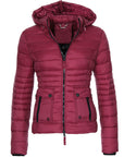 Jackets for Women Winter Red Coat Motorcycle