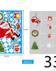 Christmas Decorations Glass Electrostatic Stickers