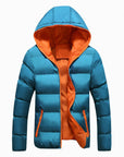 Men's plus size hooded padded down coat