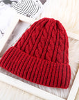 Winter Mohair Women Fleece Knitted Beanie