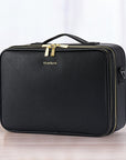 Large Capacity Leather Cosmetic Bag Portable Makeup Artist Makeup Storage Bag