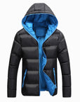 Men's plus size hooded padded down coat