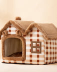 Foldable Dog House Pet Cat Bed Winter Dog Villa Sleep Kennel Removable Nest Warm Enclosed Cave Sofa Pets Supplies