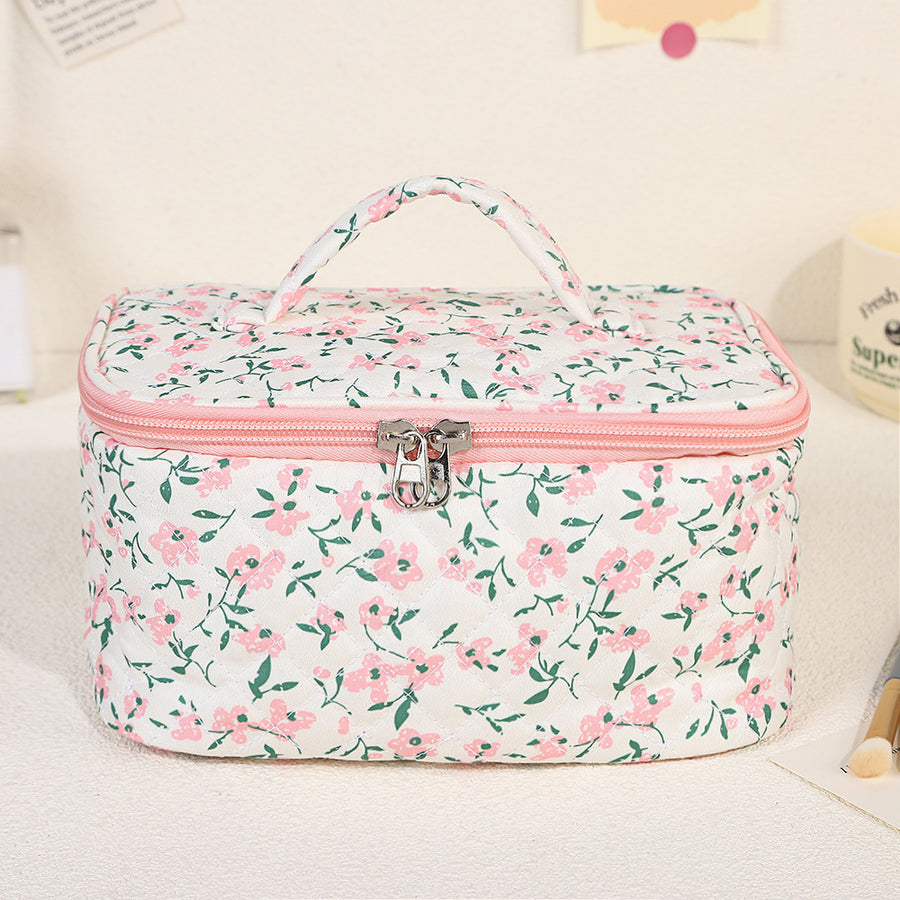 Large Capacity Floral Makeup Bag Good-looking Wash Bag Travel Portable Portable