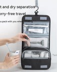 Waterproof Portable Travel Buggy Large Capacity Hanging Men's Toiletry  Storage Bag