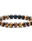 Tiger Eye Couple Bracelets Matte Black Agate Beads Bracelet