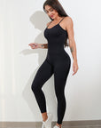 Womens Sexy Unitard One Piece Jumpsuit Spaghetti Strap Tummy Control Rompers Sleeveless Bodysuits Outfits