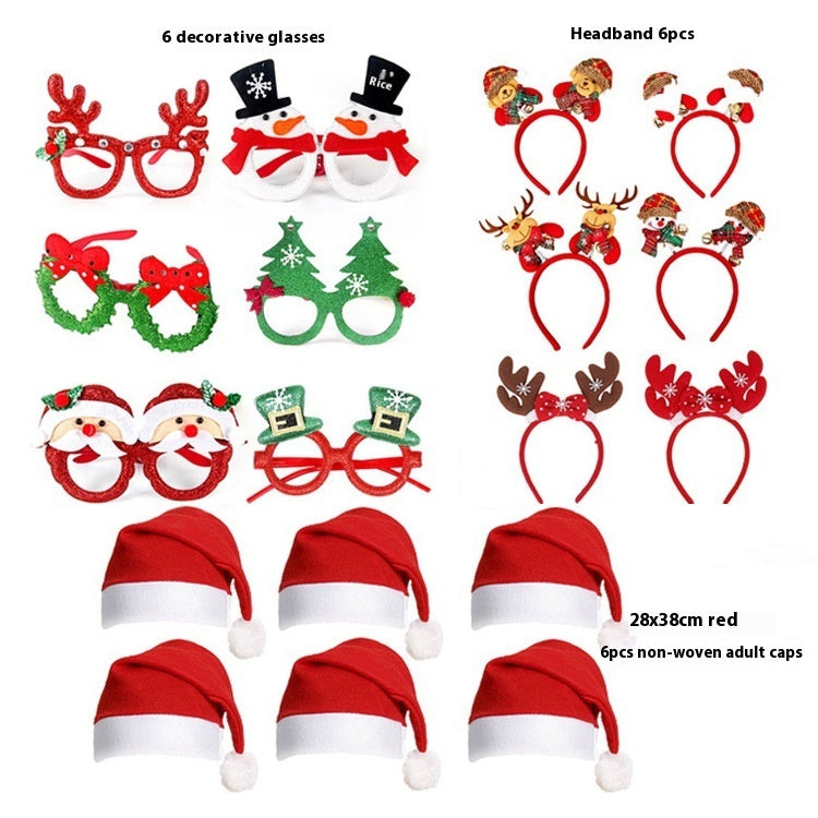 Christmas Decorations Glasses Suit