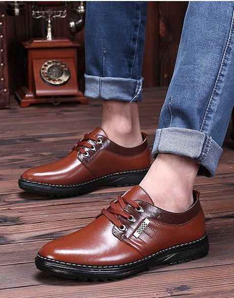 The new shoes shoes fall men's business casual shoes men shoes shoes round British Dad