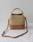 Makeup Small Square Women's Bag Woven Leather