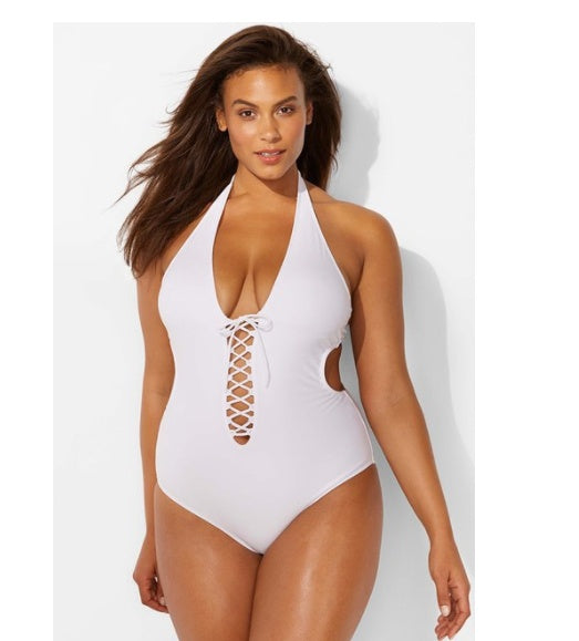 New Style Bikini Swim Fashion Sexy Solid Color One-piece Swimsuit