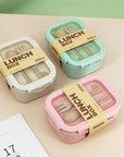 Wheat Straw Insulated Lunch Student Convenient Lunch Box