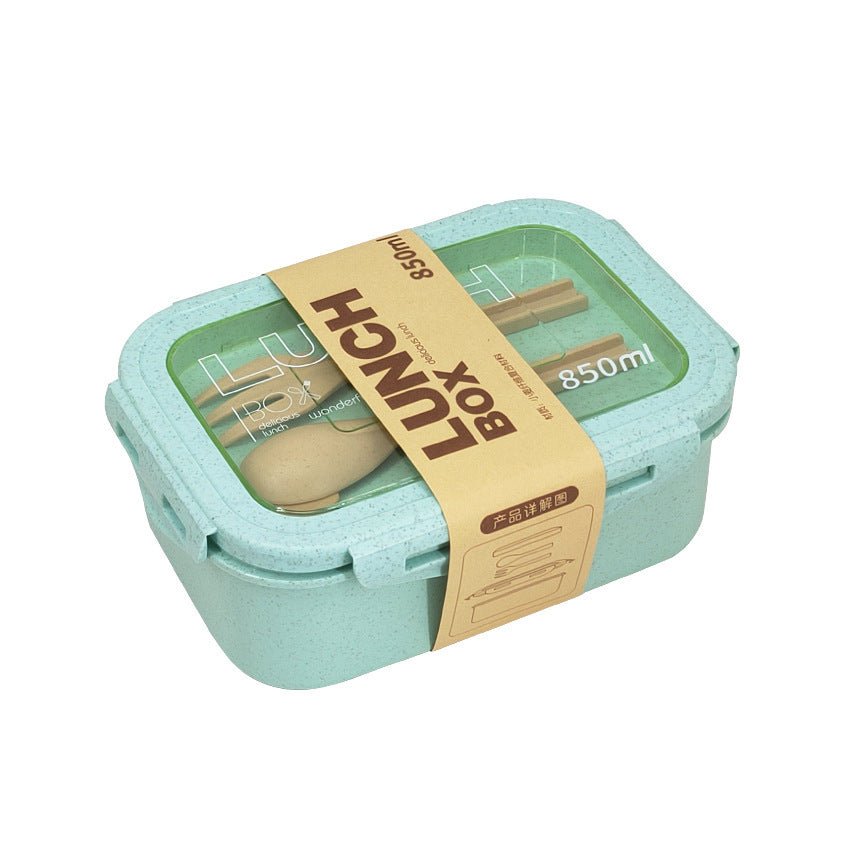 Wheat Straw Insulated Lunch Student Convenient Lunch Box