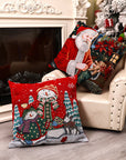 Christmas Square Pillow Cover Home Christmas Decorations