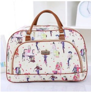 Large-capacity portable travel bag PU leather travel bag