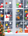 Christmas Decorations Glass Electrostatic Stickers