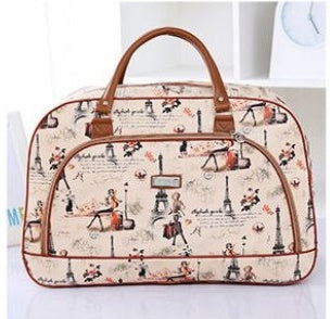 Large-capacity portable travel bag PU leather travel bag