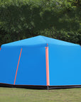 Outdoor Fully Automatic Aluminum Pole 3-4-5-8 People Double-layer Thickening Rainstorm Field Camping Big Tent