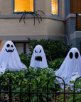 Ghost Halloween Decorations In The Front Porch Courtyard