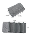 Four In One Mesh Cosmetic Foldable Carry On Toiletry Bag