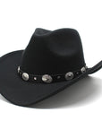 Minority Style Woolen Western Cowboy Hats Men's And Women's Couple Hats