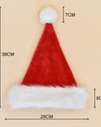 Decorations Red Plush Christmas Hat