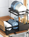 Kitchen Dish Rack Draining Rack Tableware Flat Ware Storage Rack